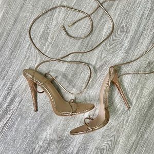 Rose gold heels